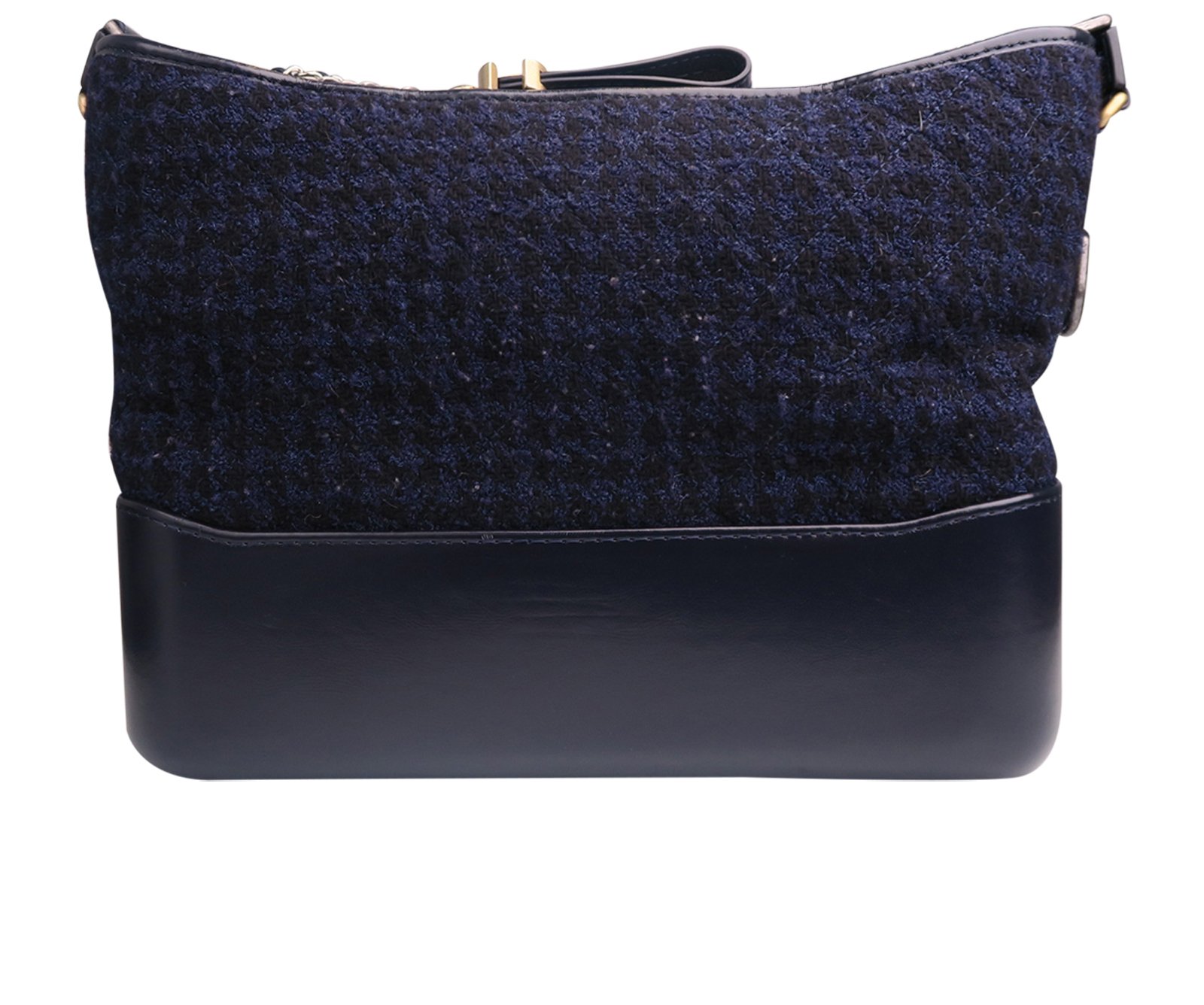 Chanel blue cheap tweed bag